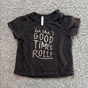 Rylee + Cru Black Kids T-Shirt with Fun Slogan